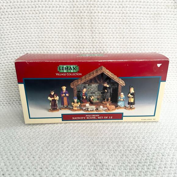 Lemax Other - Lemax Village Collection 1999 Poly Resin Nativity Scene Set of 12 Pieces Total